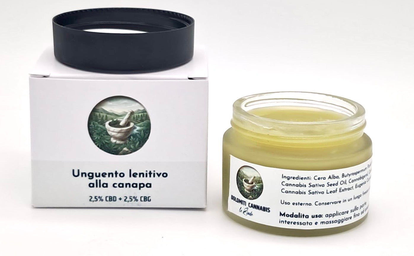 Unguento naturale CBD + CBG